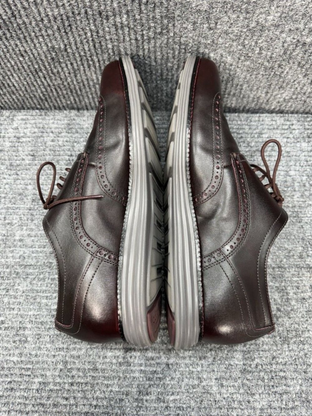 Cole Haan OriginalGrand OS Shoes Mens 11.5 Bloodstone Red Wingtip Oxford C37676 - Picture 6 of 8